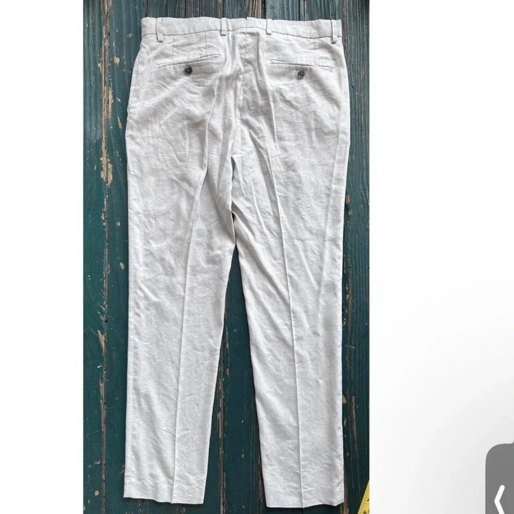White Zara‎ linen trousers